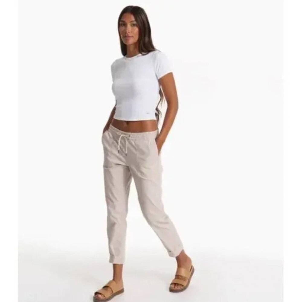 VUORI Ripstop Pants in Suede (light tan/gray/taupe) XL